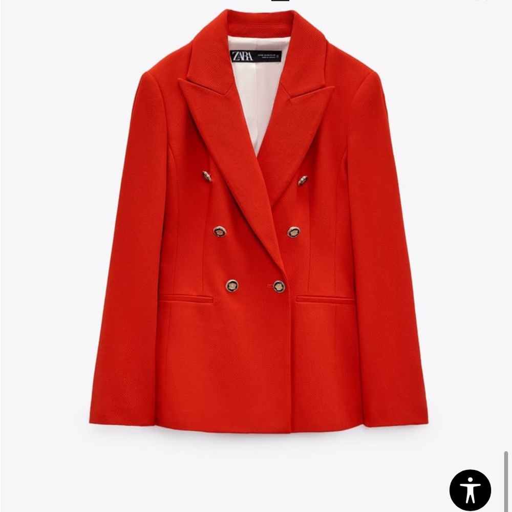 Zara double breasted blazer. Size large